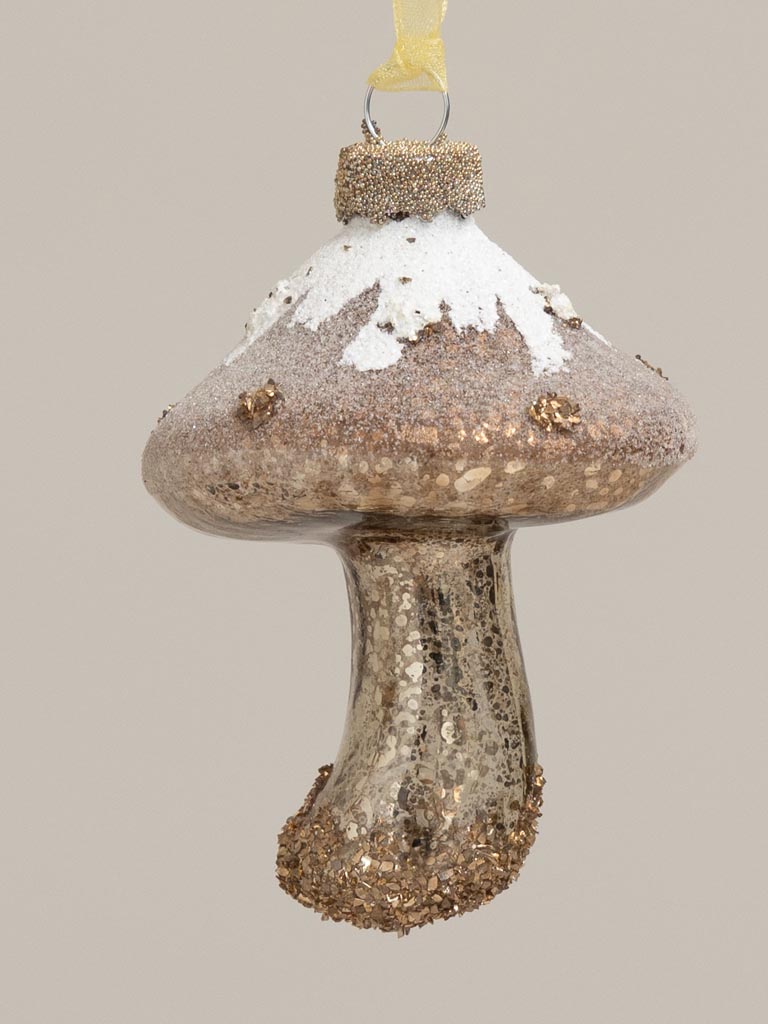 S/2 brown glaze mushrooms - 4