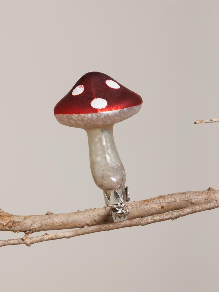 Xmas ball mushroom clip Simon - 1