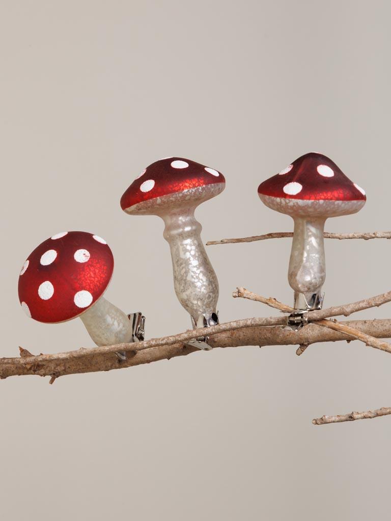 Xmas ball mushroom clip Simon - 4