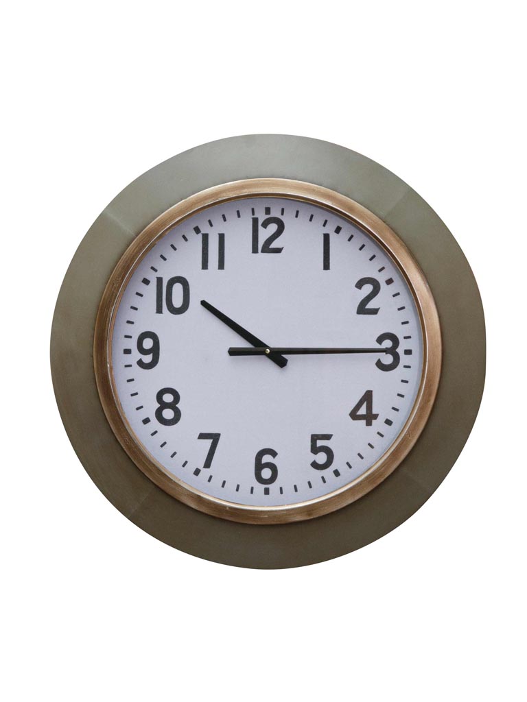 Grey metal clock Industry - 2