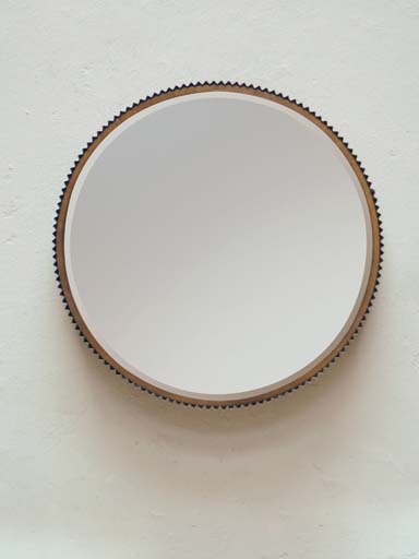 Round mirror 60cm notched