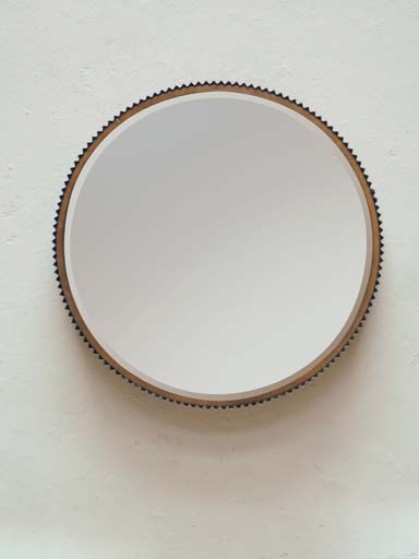 Miroir rond cranté 60cm