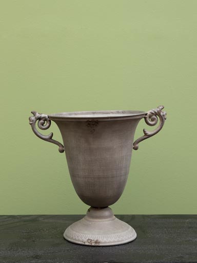 Urn planter with coil handles