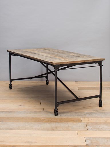 Tapestry-maker's table old elm 183 cm