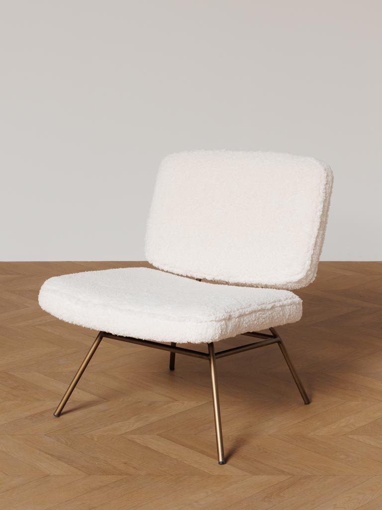 Fauteuil blanc Nuuk - 1