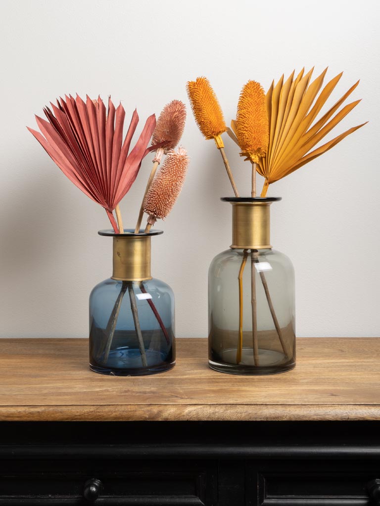 Grey pharmacy bottle with gold detail - 4