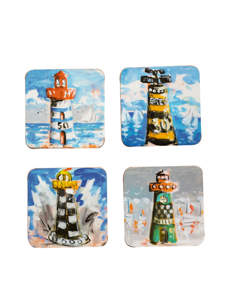 S/4 coasters lighthouses Plattier - 2