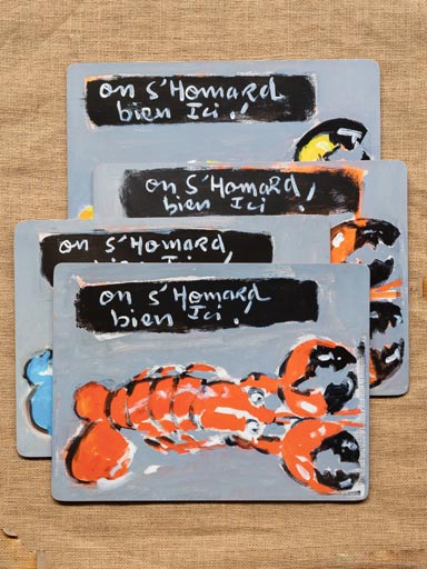 S/4 sets homards Plattier