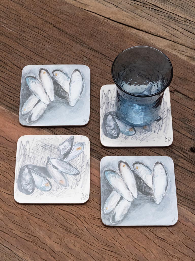 S/4 coasters Mussels Belin - 3