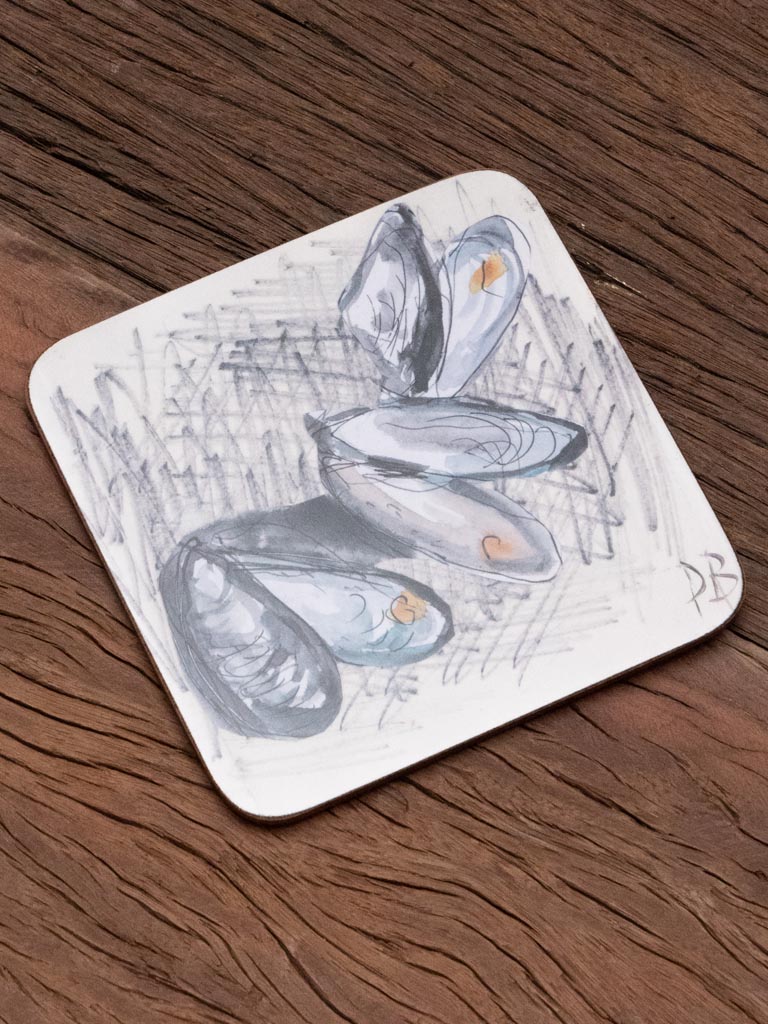 S/4 coasters Mussels Belin - 4