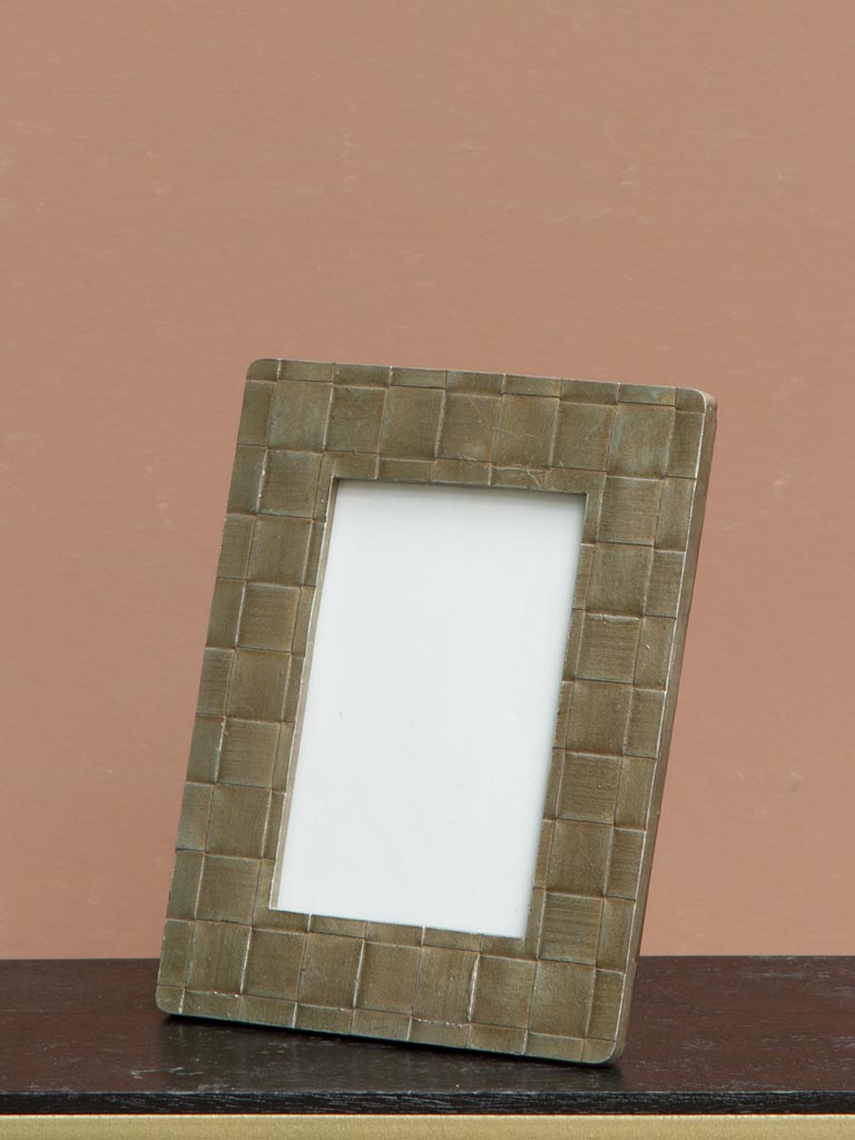 Porte photo carrés argentés (10x15) - 1