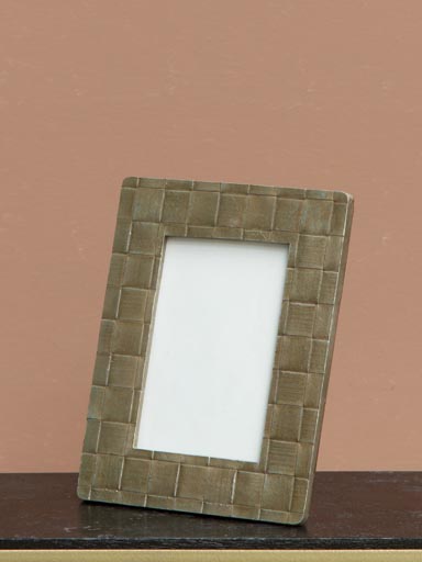Photo frame silver squares (10x15)