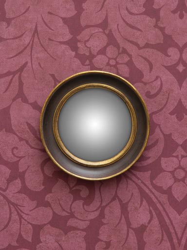 Convex mirror double golden edge