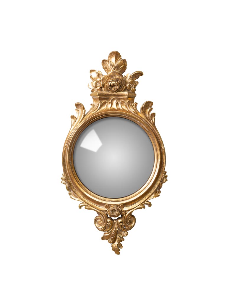 Golden convex mirror 18th century - 2