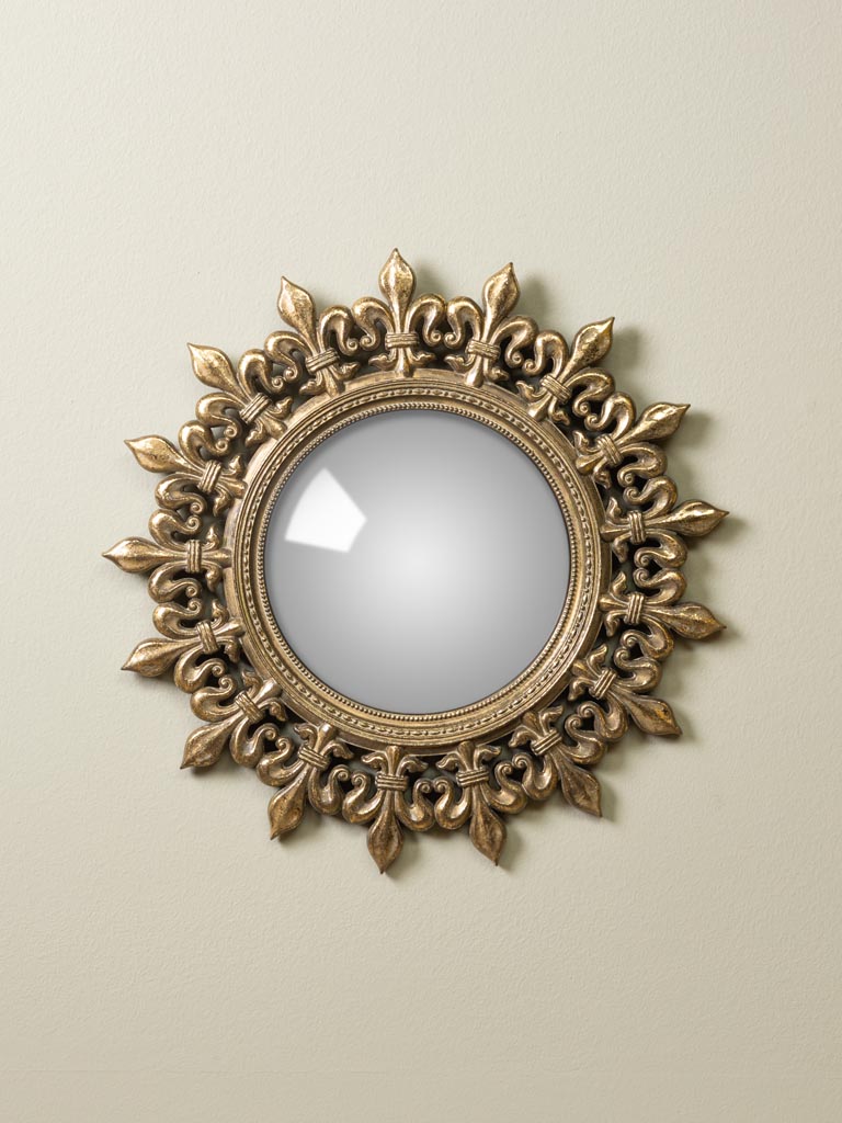 Convex mirror antique gold - 1