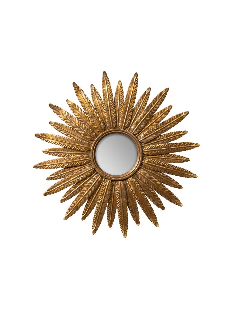 Convex mirror golden feathers - 2