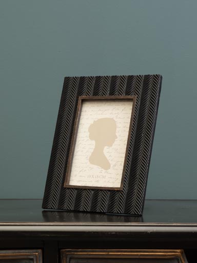 Photoframe black ribs (10x15)