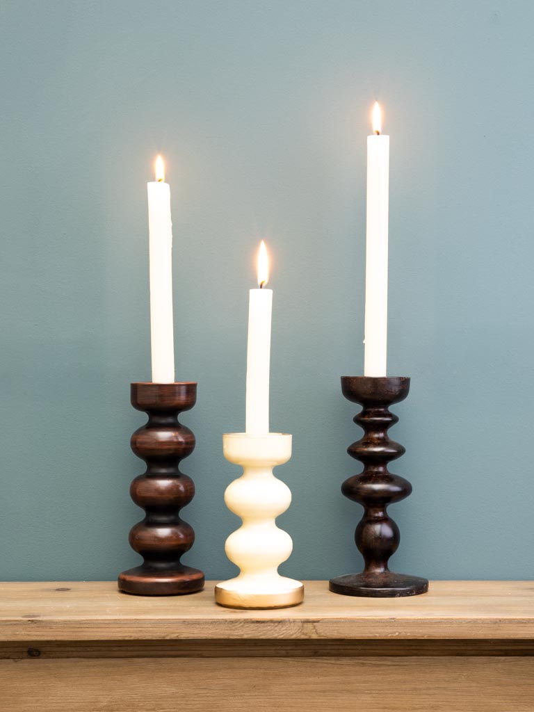 Brown candlestick Truffaut 4 rings - 4