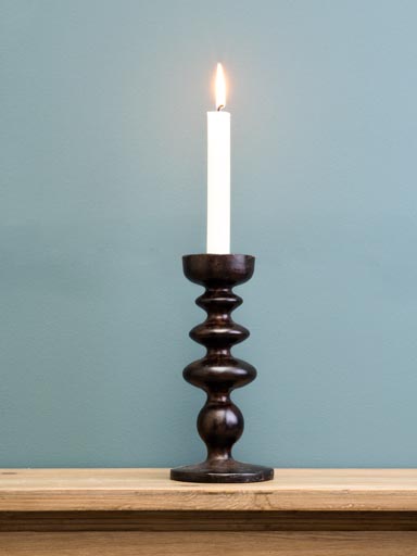 Brown candlestick Truffaut 4 rings