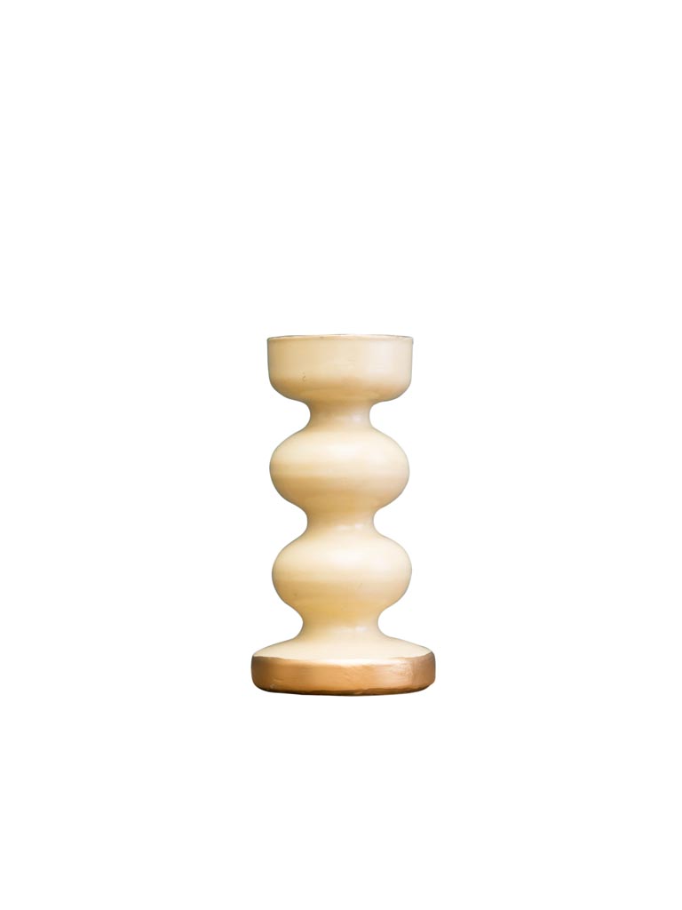 Beige candlestick Truffaut 2 rings - 2