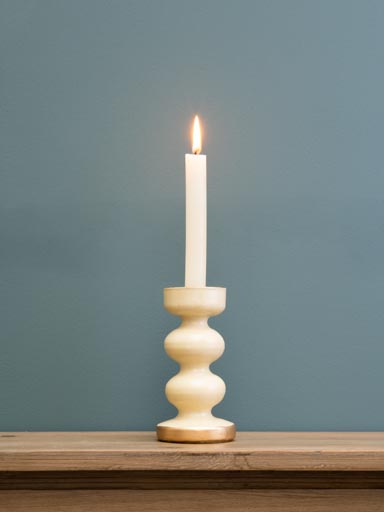 Beige candlestick Truffaut 2 rings