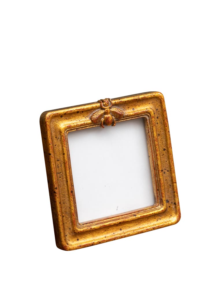 Small square photo frame golden bee (8x8) - 2