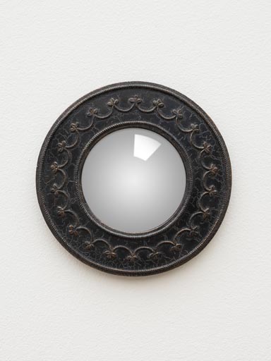 Small convex mirror flower garland