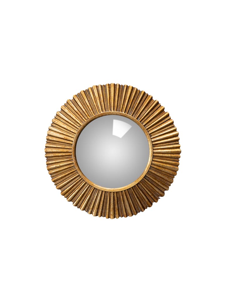 Small golden convex mirror Sanctus - 2