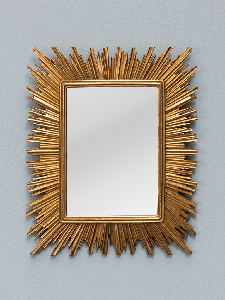 Convex sun rectangular mirror - 1