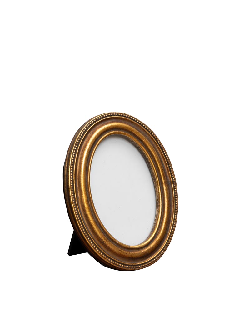 Oval gold photo frame (8x5.5) - 2