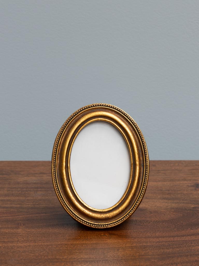 Oval gold photo frame (8x5.5) - 3