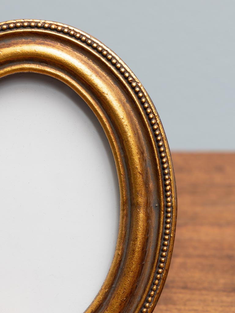 Oval gold photo frame (8x5.5) - 4