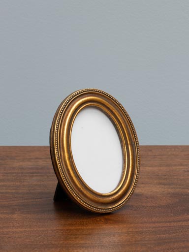 Oval gold photo frame (8x5.5)