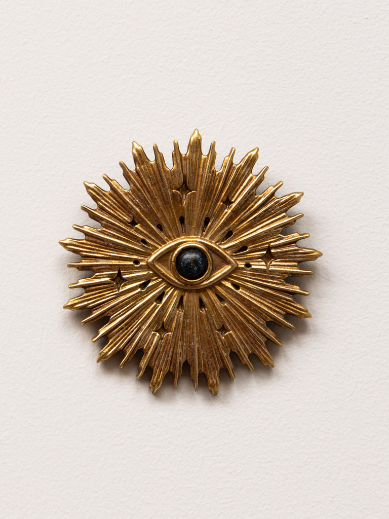 Wall medaillon golden halo with evil eye - 1