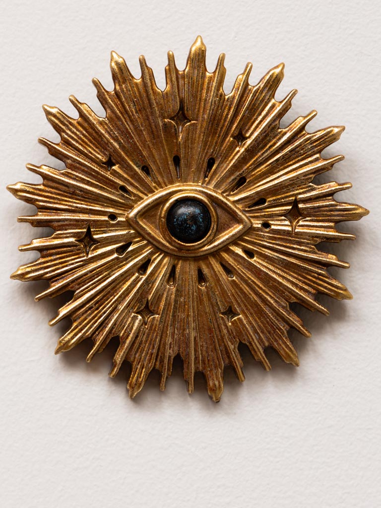 Wall medaillon golden halo with evil eye - 3