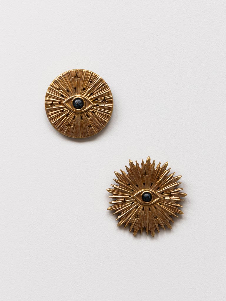 Wall medaillon golden halo with evil eye - 4