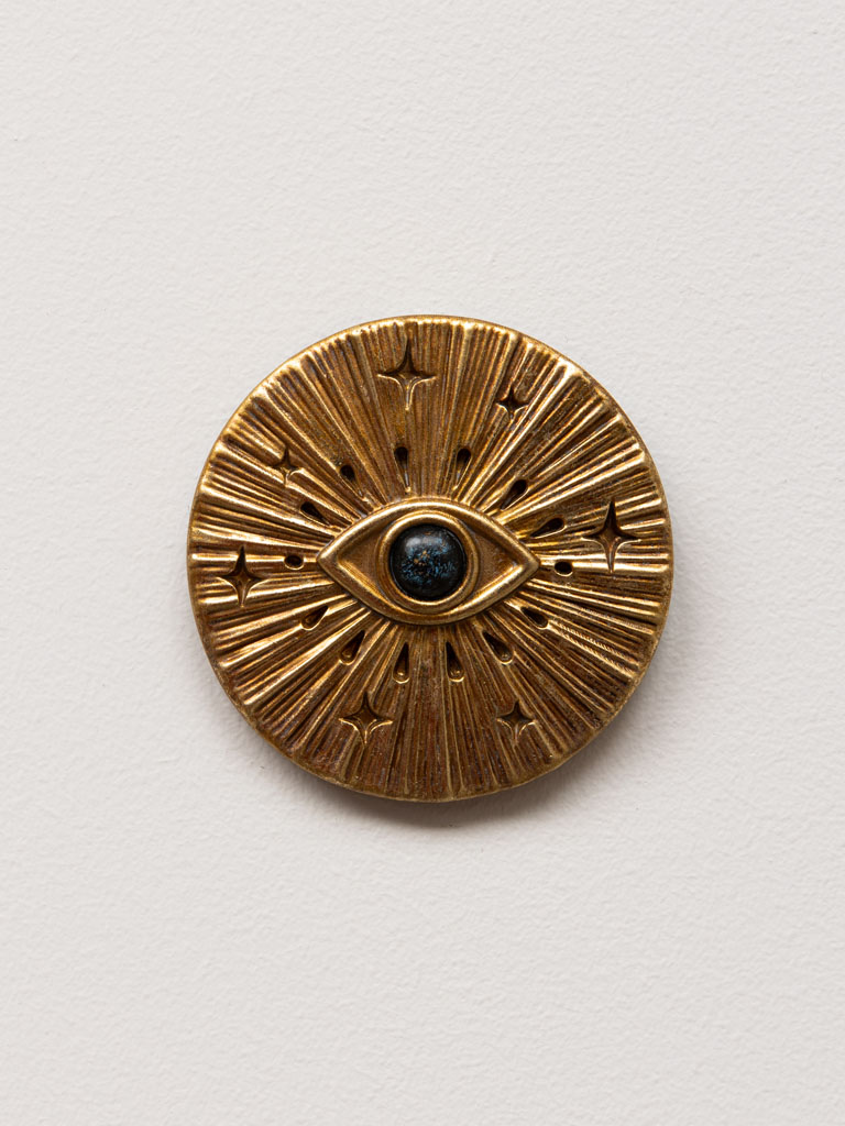 Wall Medaillon golden sun with evil eye - 1