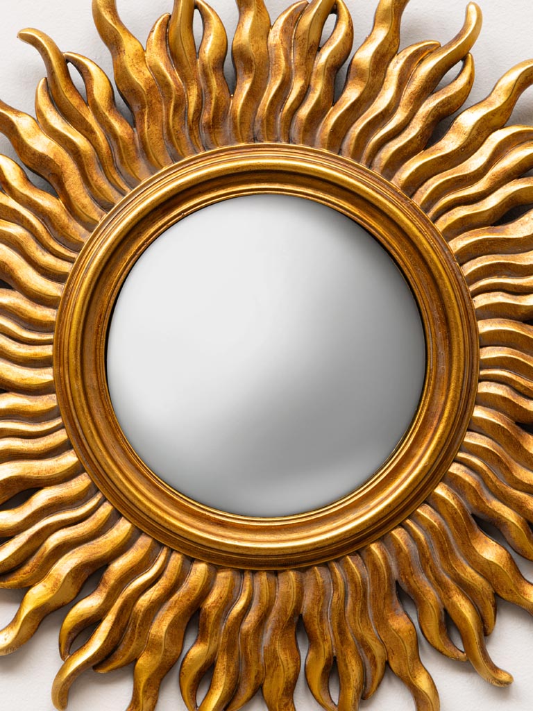 Convex mirror with flames - 3
