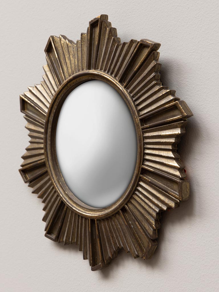 Miroir convexe halo champagne - 5