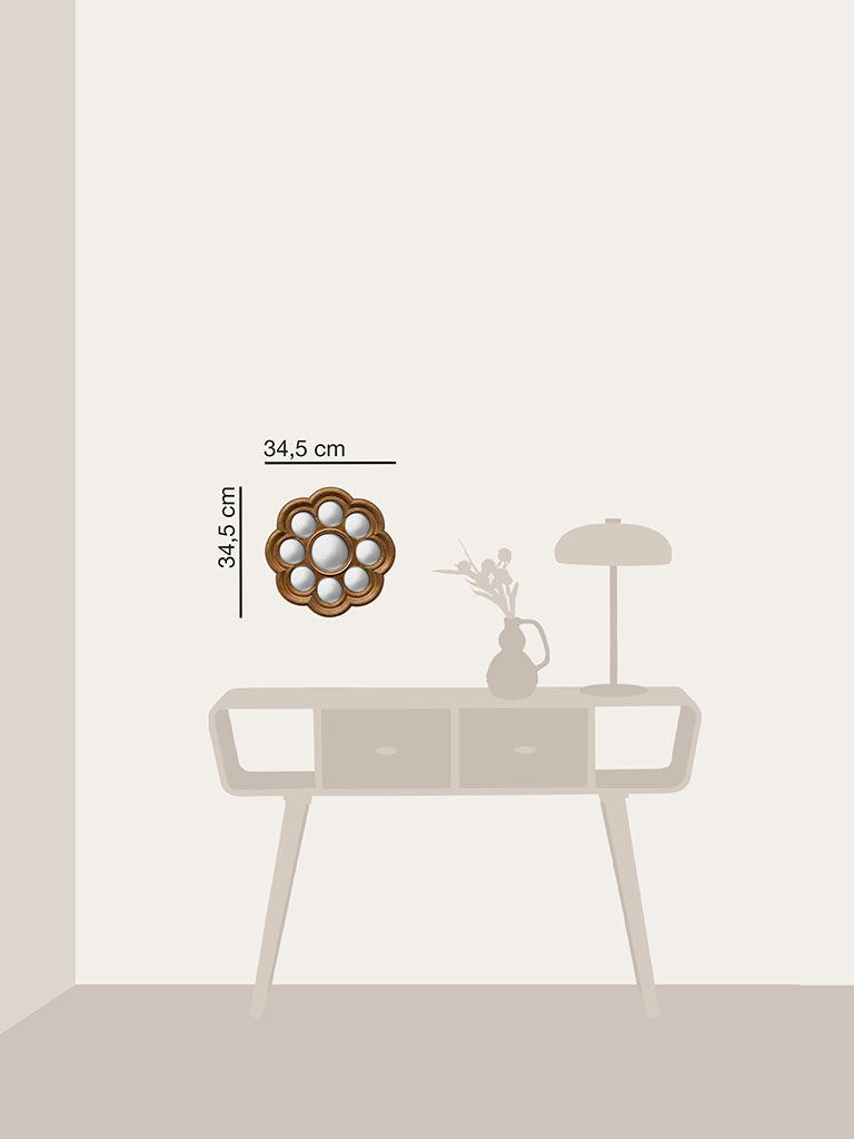 Convex mirror with 8 mini mirrors - 4