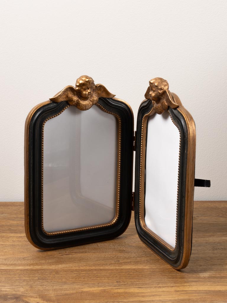 Double photoframe black & gold angles (10x15) - 3