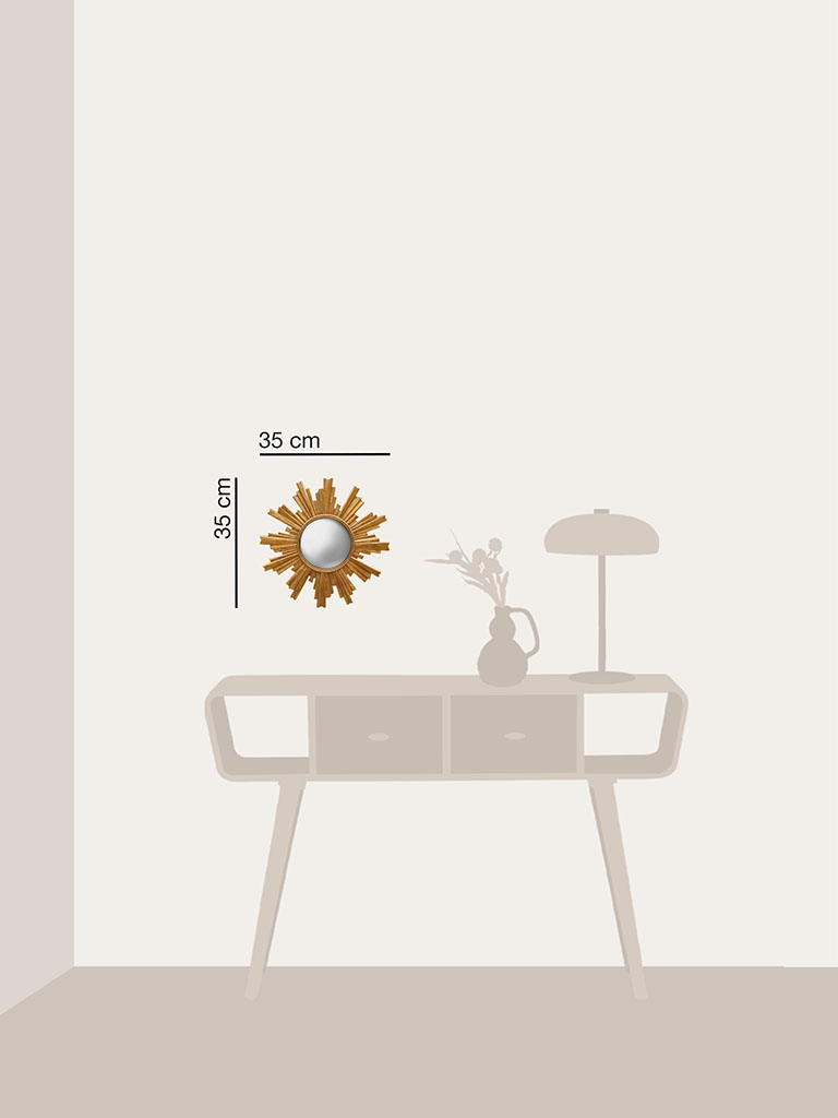 Convex mirror golden Halo - 4