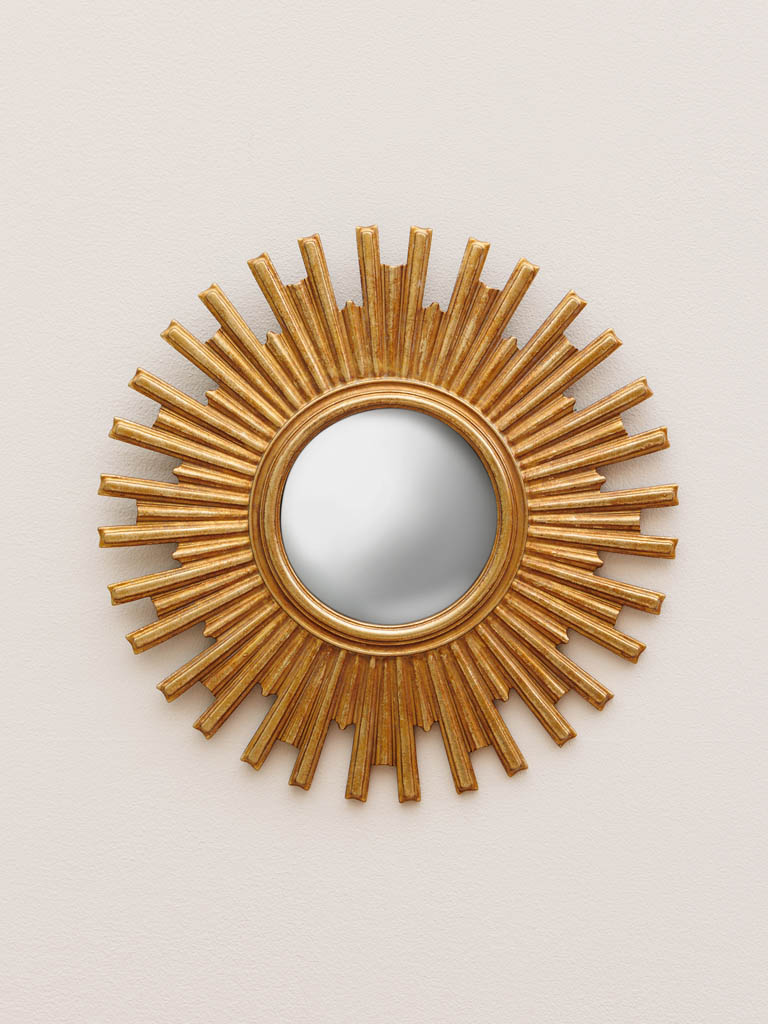 Golden convex mirror Joy - 1