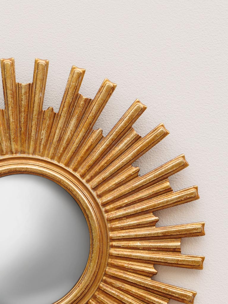Golden convex mirror Joy - 3