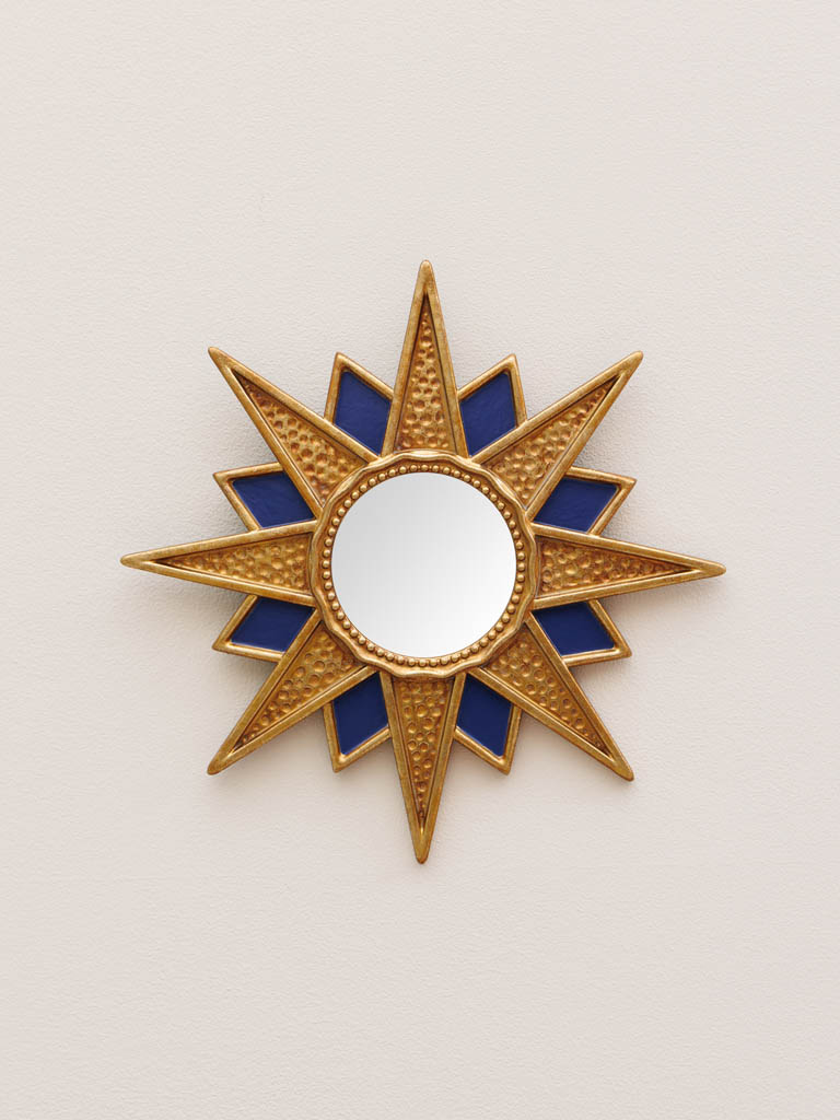 Star mirror blue and gold - 1