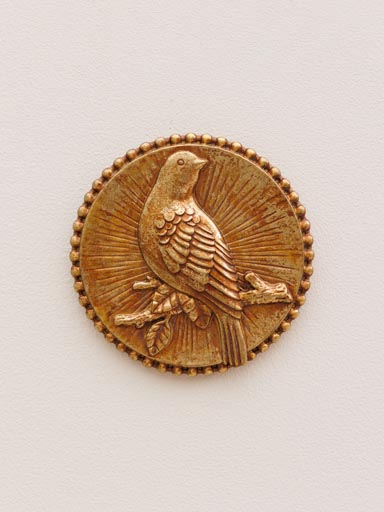 Wall medallion bird on branch