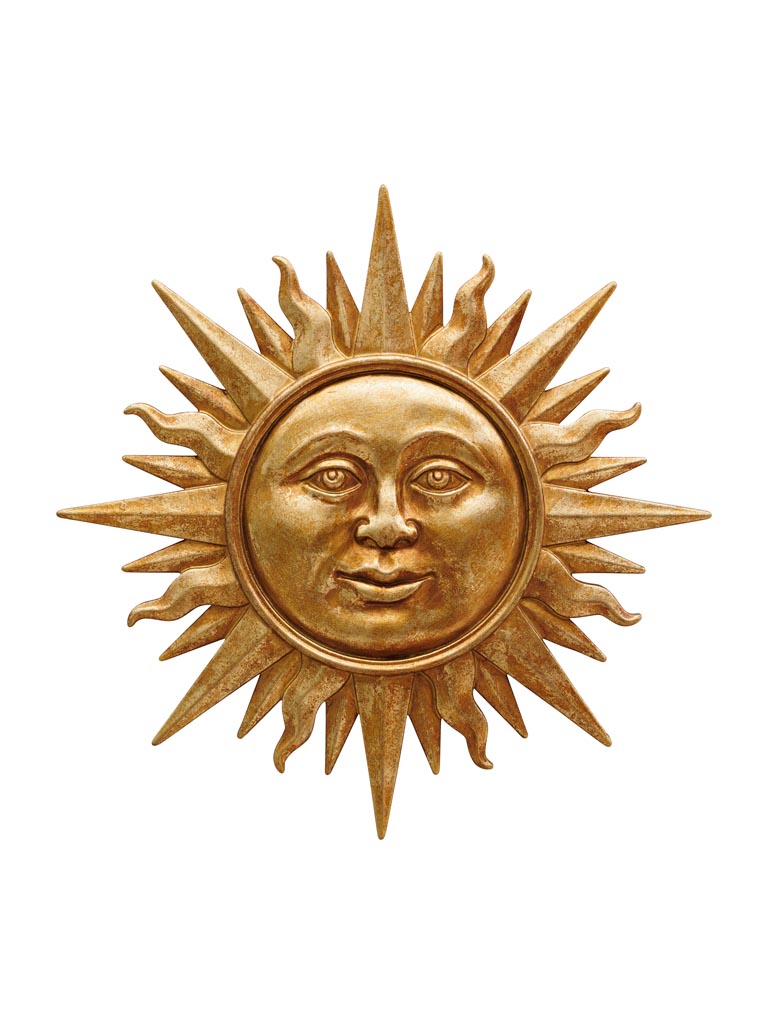 Wall medallion golden sun - 2