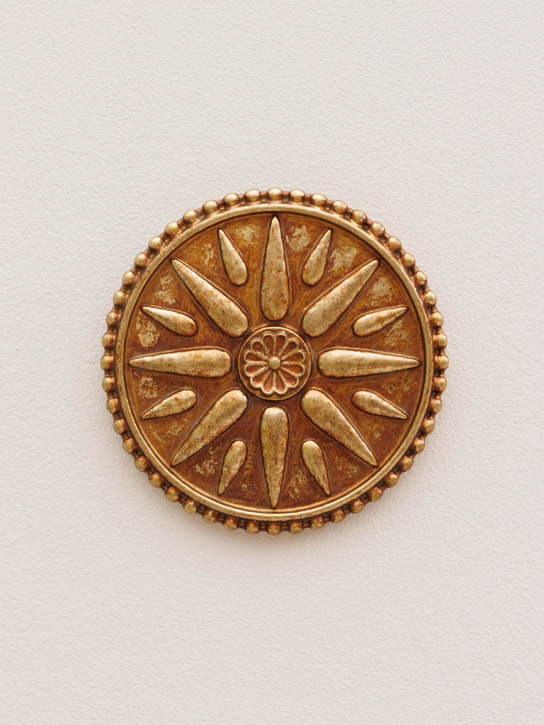 Wall medallion flowery sun - 1