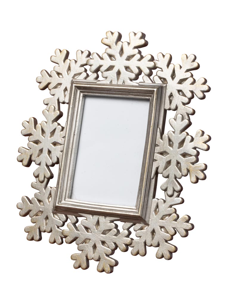 Photo frame silver Snowflake (9x6) - 2