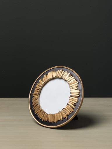 Round photo frame Beach hut (10x10)